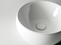 Умывальник чаша накладная круглая  Element 395x395x155мм - Gidratop.ru изображение