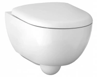 Комплект Geberit Renova Compact Rimfree, унитаз подвесной, сиденье, кнопка Delta20 - Gidratop.ru изображение