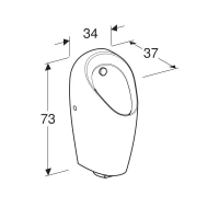 Писсуар Geberit Selva 116.085.00.1, для встроенного управления - Gidratop.ru изображение