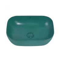 Раковина накладная ABBER Rechteck AC2200MBG темно-зеленая матовая - Gidratop.ru изображение