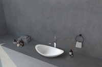 Раковина накладная ABBER Stein AS2606 белая матовая - Gidratop.ru изображение