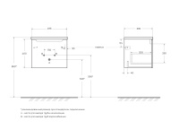 ETNA База под раковину подвесная с одним выкатным ящиком, Rovere Nature, 496x392x400, ETNA-500-1C-SO-RN-P - Gidratop.ru изображение