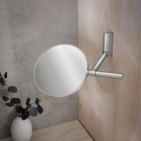 Косметическое зеркало Keuco Plan 17649170002, 19 см, с увеличением, цвет алюминий - Gidratop.ru изображение