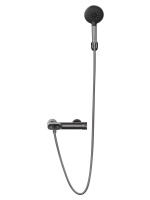 Смеситель для душа с встроенным изливом WONZON & WOGHAND MUSE Corno, Темный графит (WW-A30902-BGG) - Gidratop.ru изображение
