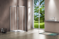 Душевой уголок Garda VSQ-1G100CL, 1000*1000, хром, стекло прозрачное - Gidratop.ru изображение