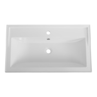 раковина из искусственного мрамора, 800x450x179, CZR-800/450-LV-MR-FS - Gidratop.ru изображение