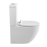 Унитаз-компакт безободковый BelBagno AMANDA BB051CPR/BB051T/BB076SC - Gidratop.ru изображение