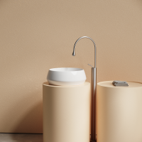 Раковина CERAMICANOVA Maya накладная круглая 400x400x140 белый CN12004 - Gidratop.ru изображение