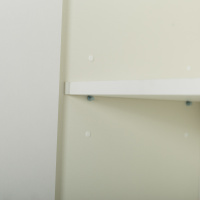 DUET Шкаф подвесной с двумя распашными дверцами с доводчиками, с двумя полками, универсальный, Bianco Opaco, 400x300x1500, DUET-1500-2A-SC-BO - Gidratop.ru изображение