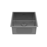 Кухонная мойка Lemark Olanga 440 9936123, 44 см, нержавеющая сталь, PVD-nano покрытие, графит - Gidratop.ru изображение