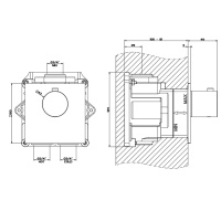 GESSI 316 встраиваемый термостатический смеситель на 1 источник, резьба 3/4 (внешняя часть), цвет: steel brushed - Gidratop.ru изображение