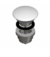 Донный клапан Laufen Palomba 8.9818.4.000.000.1, с керамической крышкой, универсальный, белый - Gidratop.ru изображение