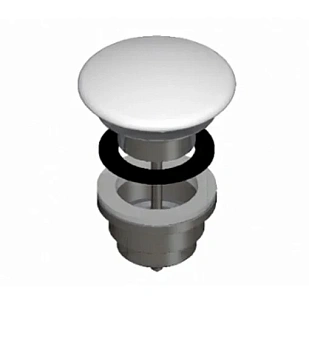 Донный клапан Laufen Palomba 8.9818.4.000.000.1, с керамической крышкой, универсальный, белый