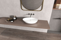 Раковина накладная ABBER Stein AS2635 белая матовая - Gidratop.ru изображение