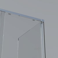 Душевой уголок Soft 2 VSR-3SO28013CL, 1300*800, хром, стекло прозрачное - Gidratop.ru изображение