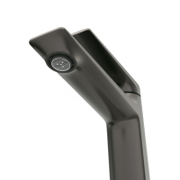 LINER-LS-GM-W0 Смеситель для раковины однорычажный, без донного клапана, исполнение оружейная сталь - Gidratop.ru изображение