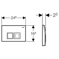 Монтажный элемент Geberit Duofix 458.135.21.1 UP100 для подвесного унитаза,H112, с клавишей Delta 50 (хром глянец) - Gidratop.ru изображение