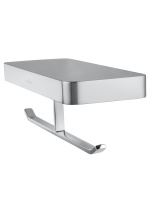 Двойной держатель для туалетной бумаги с полкой WONZON & WOGHAND LOTTE, Хром (WW-8356) - Gidratop.ru изображение