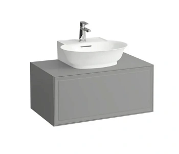 Тумба под раковину Laufen New Classic 77.5 х 45.5 х 34.5 см, 4.0601.3.085.627.1, подвесная, вырез посередине, серый