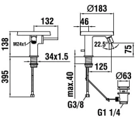 Смеситель Laufen Kartell 3.4133.1.004.111.1 для биде - Gidratop.ru изображение