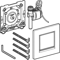 Клавиша Geberit Sigma 116.017.KH.1 Type 30, панель и клавиша - хром глянцевый, декор - хром матовый - Gidratop.ru изображение