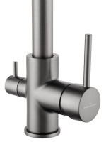 Смеситель для кухни c подключением фильтра WONZON & WOGHAND, Темный графит (WW-88458005-BGM) - Gidratop.ru изображение