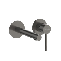 RELAX-BLI2-2-GM-W0 Смеситель для раковины встраиваемый с внутренней частью, без донного клапана, оружейная сталь - Gidratop.ru изображение