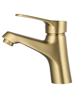 Смеситель для раковины WONZON & WOGHAND, Брашированное золото (WW-A40212-BG) - Gidratop.ru изображение