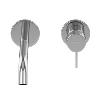 LEAF-BLI2-20-L-01-W0 Смеситель для раковины встраиваемый однорычажный, на два отверстия, длина излива 20 см, исполнение Хром - Gidratop.ru изображение