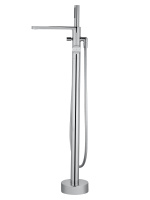 Смеситель для ванны напольного монтажа WONZON & WOGHAND STICK, Хром (WW-88649901-CR) - Gidratop.ru изображение