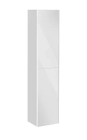 Шкаф-пенал Keuco Royal Reflex 34031 410001 подвесной 35 см, с корзиной, фасад зеркало, белый глянцевый, петли слева - Gidratop.ru изображение