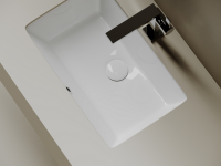 Раковина встраиваемая снизу Ceramicanova Era 525x345x175мм, c отверстием слива - перелива белый, арт.CN15004 - Gidratop.ru изображение