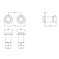 GESSI ANELLO внешние части для термостатического смесителя на 3 позиции, цвет хром - Gidratop.ru изображение