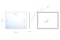 Зеркало ABBER See AG6108SXL-1.0 с подсветкой, сенсорный выключатель, диммер - Gidratop.ru изображение