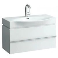 Тумба под раковину Laufen Palace 90 см, подвесная, 2 ящика, белый матовый, 4.0125.2.075.463.R - Gidratop.ru изображение