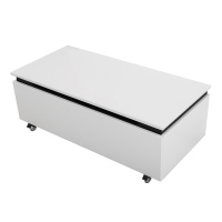 SLIDER Тумба с одним выкатным ящиком, Bianco Opaco, 996x476x300, SLIDER-1000-1C-PI-BO - Gidratop.ru изображение