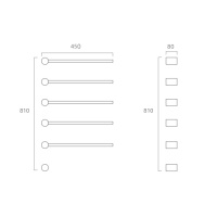 Полотенцесушитель электрический ABBER Charme AH4005B черный матовый - Gidratop.ru изображение