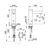 Смеситель Keuco Ixmo 59511011100 для раковины, сенсорный, цвет хром - Gidratop.ru изображение
