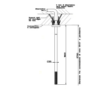 GESSI 316 излив потолочный с удаленным управлением (не входит в комплект), цвет: steel brushed - Gidratop.ru изображение