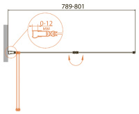 шторка на ванну CEZARES RELAX-V-2-80/140-C-Bi - Gidratop.ru изображение