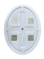 Зеркало с встроенным светильником и сенсорным выключателем SPC-VST-600-800-LED-TCH, 12W, 220-240V, 600x30x800 - Gidratop.ru изображение