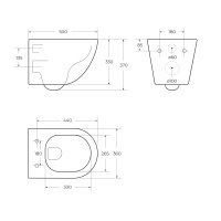 Унитаз подвесной безободковый BelBagno SFERA-TOR BB046CH-TOR/BB870SC - Gidratop.ru изображение