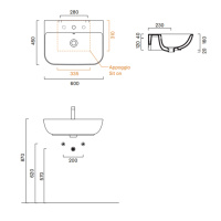 Catalano Italy Раковина 60*45,с 1 отв, под смеситель, цвет белый глянцевый - Gidratop.ru изображение