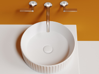 Умывальник чаша накладная круглая Element 360x360x115мм - Gidratop.ru изображение