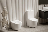 Биде ABBER Bequem AC1152 приставное белое - Gidratop.ru изображение