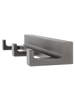 Вешалка с 3 крючками для ванной WONZON & WOGHAND ECLIPSE, Темный графит (WW-9135-GM) - Gidratop.ru изображение
