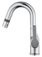 Смеситель для раковины с выдвижным изливом WONZON & WOGHAND, Хром (WW-FE01L212-CR) - Gidratop.ru изображение