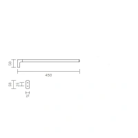 Полотенцедержатель Keuco Collection Moll 12720 (12722010000/12720010000), 45 см, хром - Gidratop.ru изображение