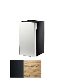 Шкаф Keuco Edition 300 30330 399101 подвесной 35 см, корпус антрацит, фасад шпон оливы, петли слева