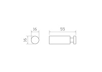 Крючок для ванной WONZON & WOGHAND EASY, Хром (WW-8105-2-CR) - Gidratop.ru изображение